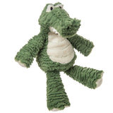 Marshmallow Alligator plush toy with soft textured fabric, embroidered details, and durable plastic eyes for cuddling and comfort.