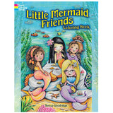 Little Mermaid Friends Coloring Book with cute mermaids and ocean friends in a magical underwater world for kids.