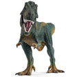 T Rex Green toy figure showing detailed textures and open mouth for kids aged 4-10, realistic dinosaur model.