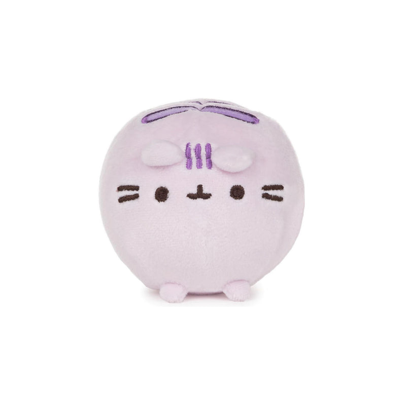 Pusheen Round Squishy soft plush toy in pastel purple with cute face and small paws, perfect for kids and collectors.
