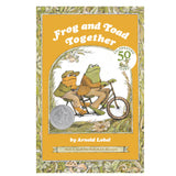 Level 2 Frog and Toad Together book cover with Frog and Toad riding a bicycle celebrating 50 years.