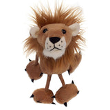 Lion Finger Puppet plush toy with fluffy mane and soft paws, perfect for imaginative play and storytelling.