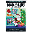 Mad Libs Stocking Stuffer cover with Santa, presents, Christmas tree, and festive holiday characters in a playful scene.